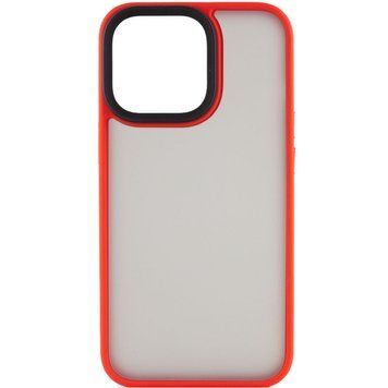 TPU+PC чехол Metal Buttons для Apple iPhone 14 (6.1") Красный 777-08304 фото
