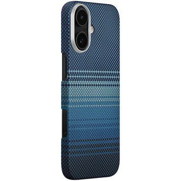 Чехол PC Carbon Protection Slim with MagSafe для Apple iPhone 17 (6.3") Blue 214-04795 фото
