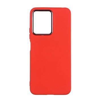 Чехол Silicone Cover Metal frame для Xiaomi Redmi Note 12 4G Red 208-03509 фото