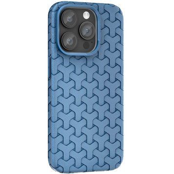 Чохол TPU Weaving для iPhone 13 Blue 555-00362 фото