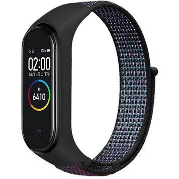 Ремешок Nylon New для Xiaomi Mi Band 3/4/5/6/7 Dark Purple 212-01760 фото