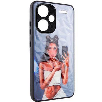 TPU+PC чохол Prisma Ladies для Xiaomi Redmi Note 13 Pro+ Black in White 777-07477 фото