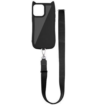 Чохол з шнурком GETMAN Cat with straps для iPhone 11 (6.1") Black 555-00431 фото
