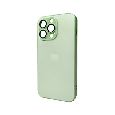 Чехол для смартфона AG Glass Matt Frame Color для iPhone 12 Pro Light Green 666-00566 фото