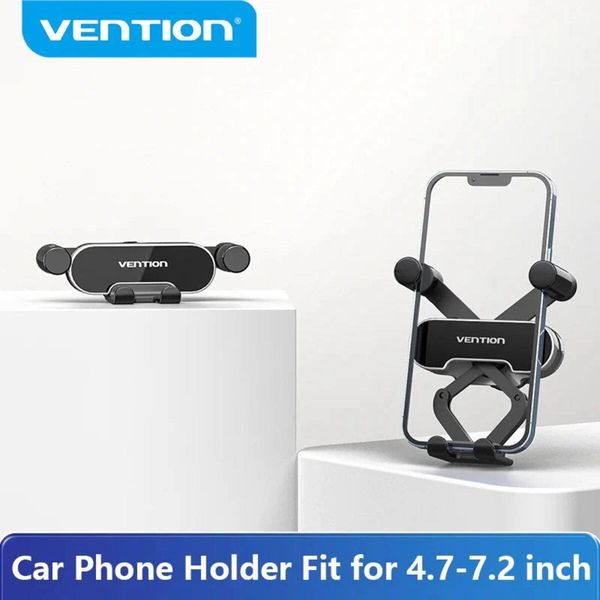 Автотримач для телефону Vention One Touch Clamping Car Phone Mount With Suction Cup Black Square Type (KCVB0) 656-00269 фото