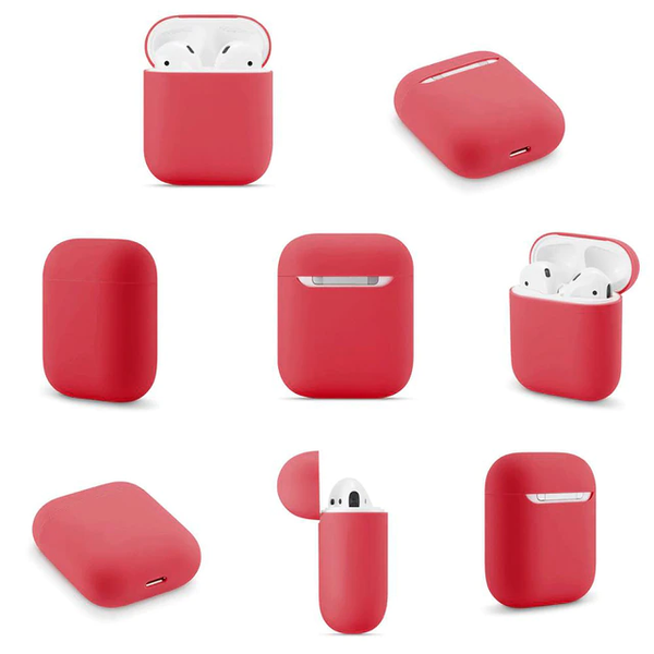 Силіконовий чохол для навушників AirPods 2 Red 203-00014 фото