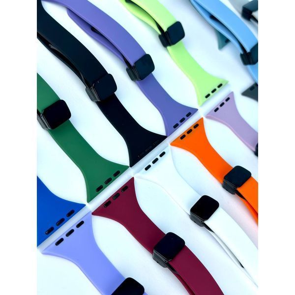 Силиконовый ремешок Thin Soft Narrow Magnetic Clasp для Apple Watch 38/40/41mm Cornflower Blue 212-02840 фото