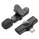 Бездротова мікрофонна система BOROFONE BFK12 Trophy lavalier (Type-C) Black 6941991106392 фото 3