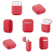 Силиконовый чехол для наушников AirPods 2 Red 203-00014 фото 2