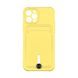 Чохол Colorfull Pocket Card з кишенею для карт для iPhone 12 Pro Yellow 208-01820 фото