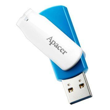 Флеш-накопитель Apacer USB 3.2 Gen 1 AH357 32GB Blue/White AP32GAH357U-1 фото
