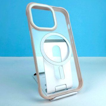 Силиконовый чехол Crystal Clear Drop Resistance with MagSafe для iPhone 13 Розовый 214-00330 фото