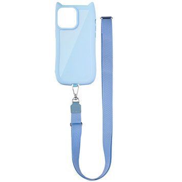 Чохол з шнурком GETMAN Cat with straps для iPhone 11 (6.1") Blue 555-00432 фото