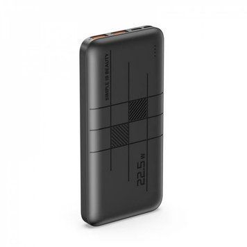 Портативный аккумулятор Power Bank XO PR187 USB 22.5 W + USB Type-C 20W 10000mAh Черный 216-00018 фото