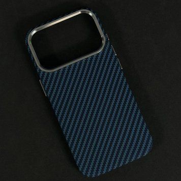 Чехол Elite Carbon Matte BOX Magnetic для iPhone 17 Pro Max Line Blue 208-06380 фото