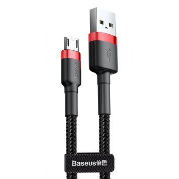 Кабель Baseus Cafule Micro USB 2.4A (1m) Red/Black CAMKLF-B91 фото