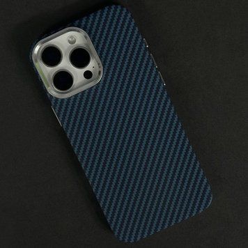 Чохол Elite Carbon Matte BOX Magnetic для iPhone 16 Line Blue 208-06330 фото