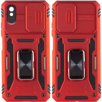 Ударостійкий чохол Camshield Army Ring для Xiaomi Redmi 9A Red 777-05113 фото