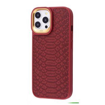 Чохол Kajsa Snake Pattern iPhone 15 Pro Max Burgundy 656-08110 фото