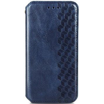 Шкіряний чохол-книжка GETMAN Cubic для Xiaomi Redmi 12C Синій 555-01848 фото
