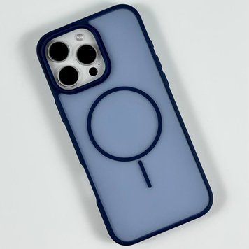 Силіконовий чохол Matte Color Case With Magnetic Thin Circle для iPhone 13 Blue 214-03027 фото