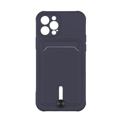 Чехол Colorfull Pocket Card с карманом для карт для iPhone 12 Pro Dark Blue 208-01821 фото