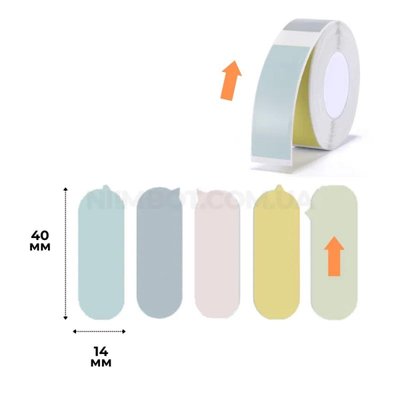 Етикетки NIIMBOT T14*40-160 BUBBLE B Color For D11/D110/D101/H1S(A2A68301401) 656-00056 фото