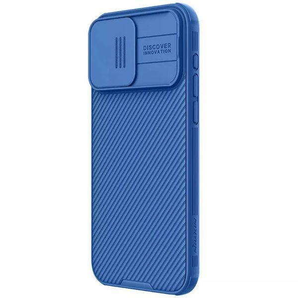 Карбонова накладка Nillkin CamShield Pro Magnetic для Apple iPhone 15 Pro Max (6.7") Blue 777-08110 фото