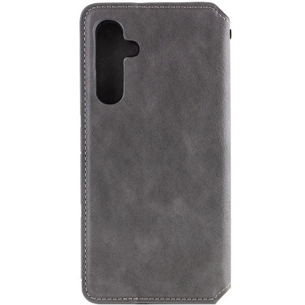 Кожаный чехол-книжка GETMAN Cubic (PU) для Samsung Galaxy A17 5G Серый 555-02597 фото