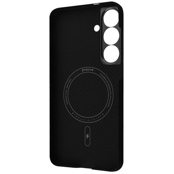 Чохол Proove Carbon Slim with Magnetic Ring Samsung Galaxy S26 Plus Black PCCSSGSP2602 фото