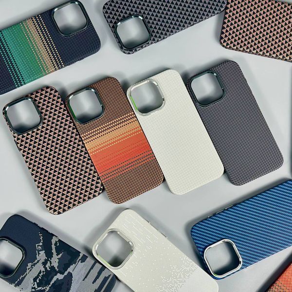 Чохол Elite Carbon Matte BOX Magnetic для iPhone 16 Line Blue 208-06330 фото