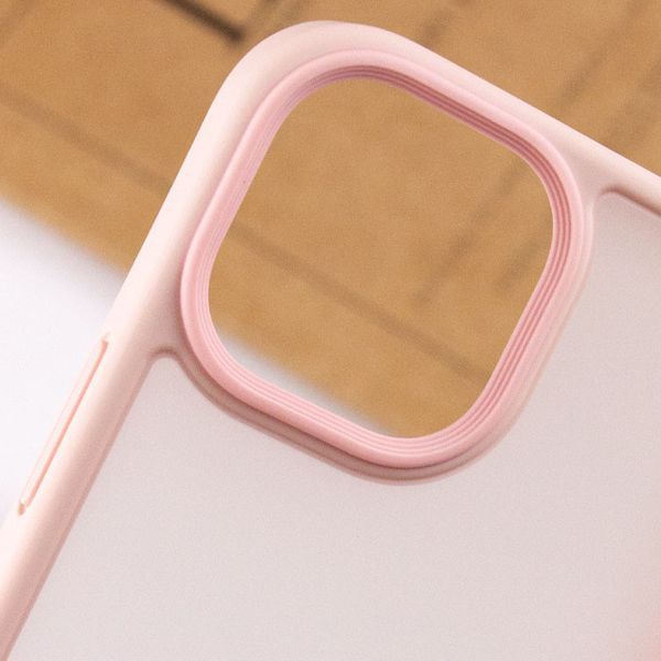 TPU+PC чохол Metal Buttons для Apple iPhone 14 (6.1") Рожевий 777-08305 фото