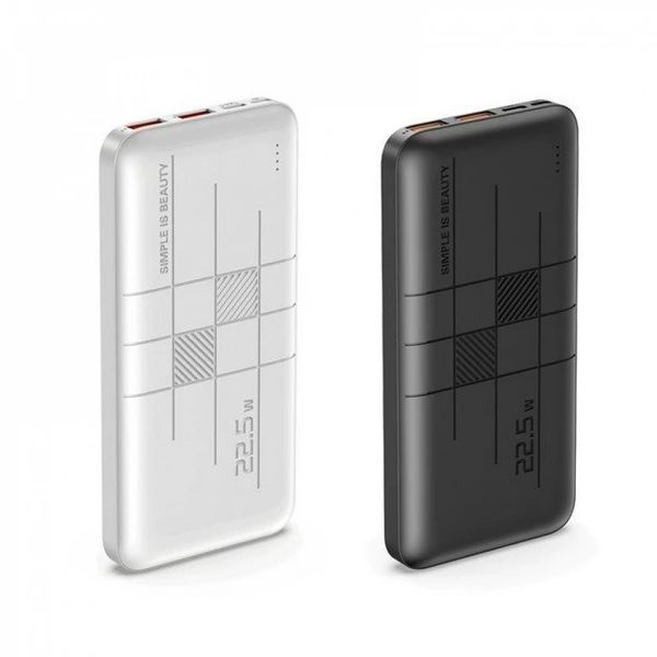 Портативный аккумулятор Power Bank XO PR187 USB 22.5 W + USB Type-C 20W 10000mAh Черный 216-00018 фото