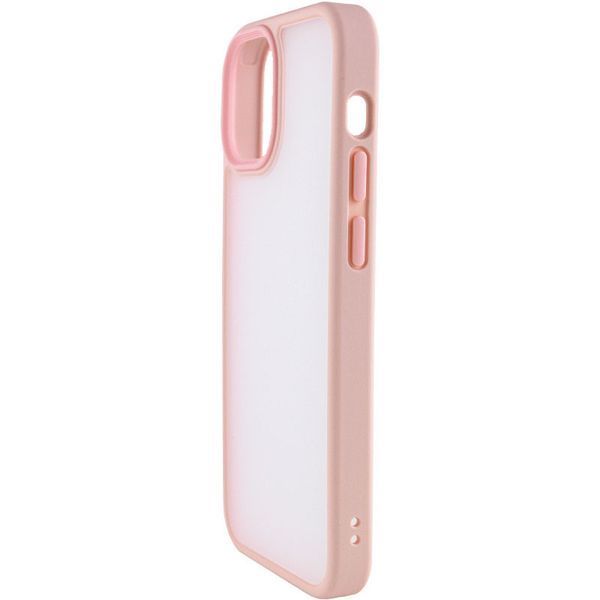 TPU+PC чохол Metal Buttons для Apple iPhone 14 (6.1") Рожевий 777-08305 фото