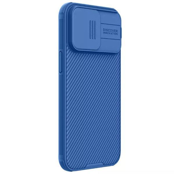 Карбонова накладка Nillkin CamShield Pro Magnetic для Apple iPhone 15 Pro Max (6.7") Blue 777-08110 фото