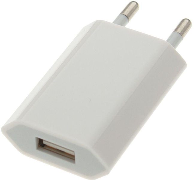 Сетевое зарядное устройство Wuw C72 1 USB Power Adapter Белый 209-00010 фото