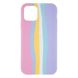 Силиконовый чехол Rainbow для iPhone 11 Pro Max Pink/Blue 888-00156 фото