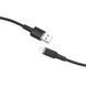 Кабель ACEFAST C2-02 USB to iP 2.4A, 1.2m, silicone, zinc connectors, Black AFC2-02B фото 3