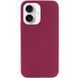 Силиконовый чехол Silk Full Protective для iPhone 16 (6.1") Maroon 777-10197 фото