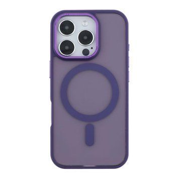 Чехол TPU+PC Goldencis Matte with MagSafe для iPhone 16 Pro Max Purple 214-03422 фото