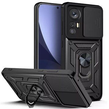 Ударостійкий чохол Camshield Serge Ring для Xiaomi 12 Lite Black 777-04576 фото