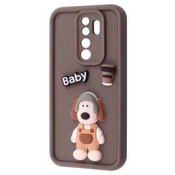 Чехол Pretty Things Case для Xiaomi Redmi 9 Brown/Baby 777-01612 фото
