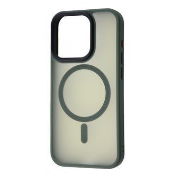 Чехол WAVE Matte Insane Case with Magnetic Ring для iPhone 15 Pro Green 656-07857 фото