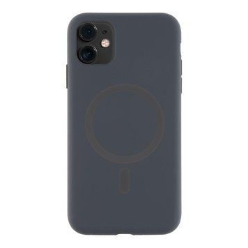 Чехол Glow Silicone Case with Magsafe для iPhone 11 Grey 214-03844 фото