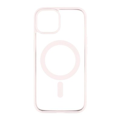 Силиконовый чехол Clear Color Case with MagSafe для iPhone 15 Plus Песочно розовый 214-00435 фото