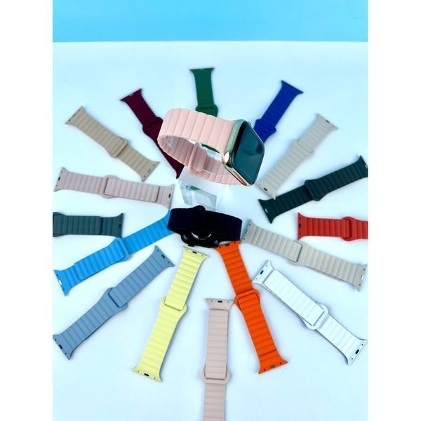 Силиконовый ремешок STR MagStrap Desing No1 для Apple Watch 38/40/41mm Cream 212-02806 фото