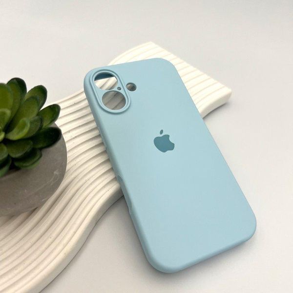 Силіконовий чохол з закритою камерою для iPhone 17 Mist Blue 666-04196 фото