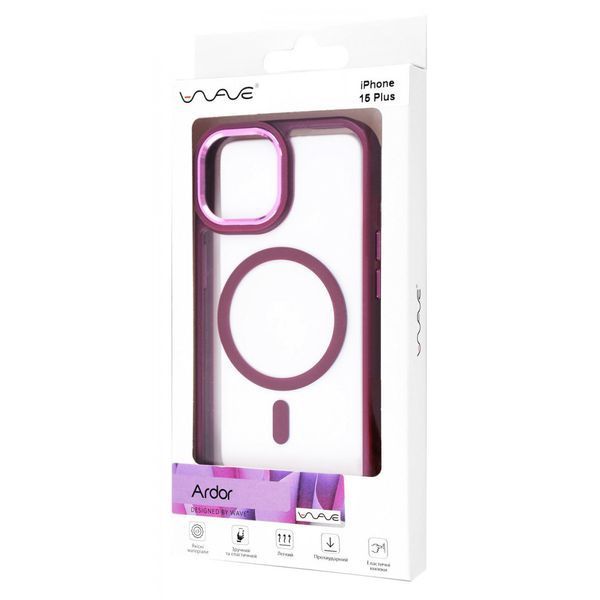 Чохол WAVE Ardor Case with Magnetic Ring для iPhone 15 Plus White 656-05484 фото
