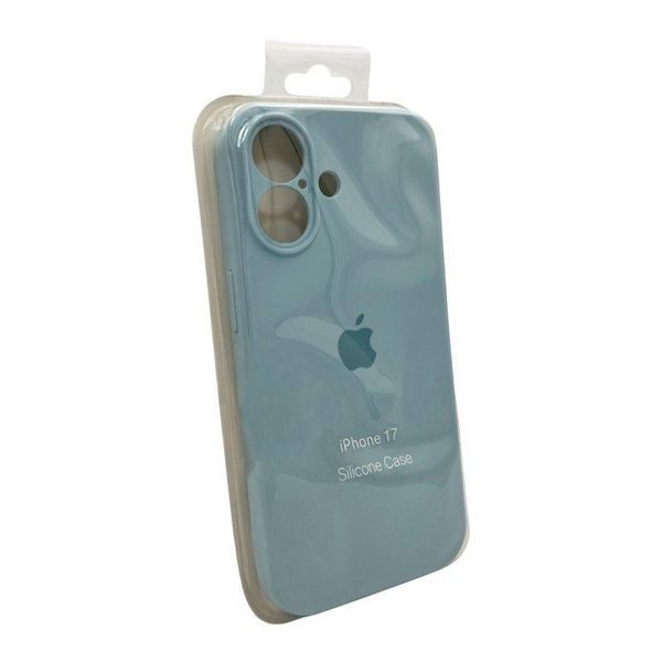 Силіконовий чохол з закритою камерою для iPhone 17 Mist Blue 666-04196 фото