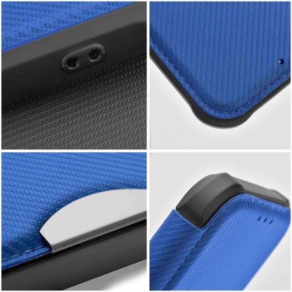 Кожаный чехол-книжка GETMAN Razor (PU) для Xiaomi Redmi 13C / Poco C65 Blue 777-07693 фото